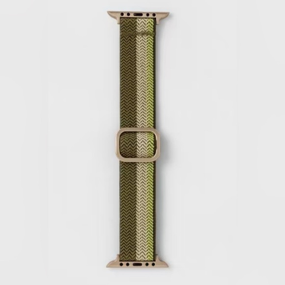 Apple Watch Band 38-41mm Sage Olive Braided Sporty Casual - Picture 3 of 4